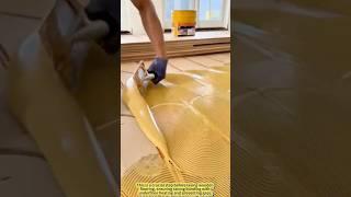 The Floor Artist at Work!