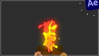 Cartoon Fire Animation in After Effects Tutorials