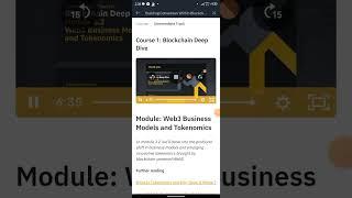 Module: Web3 Business Models and Tokenomics Course 1: Blockchain Deep Dive