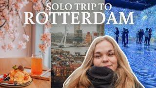 Solo overnight trip to Rotterdam  Netherlands travel vlog