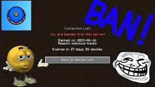 I GOT BANNED ON THE DONUT SMP