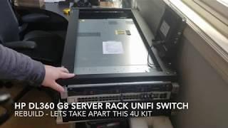 Breaking down a 4u server and switch