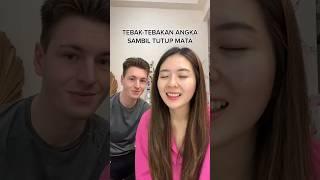 Cici & Mas Bule | Tebak-tebakan Angka Sambil Tutup Mata