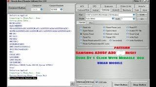 Samsung A305F A30 Pattern Reset Done By 1 Click With Miracle Box