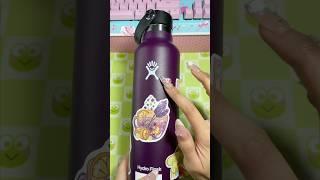 Removing the stickers off my Hydroflask #asmr #sticker #tiktok #shorts #pompompurin #jujutsukaisen