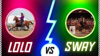 GIANT vs TINY Barrel Horse Showdown! SWAY vs LOLO 