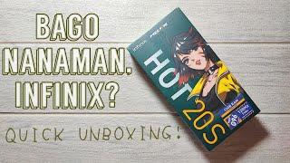 INFINIX HOT 20S QUICK UNBOXING TAGALOG