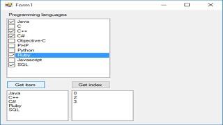 C# Tutorial - Get Checked Items In a CheckedListBox | FoxLearn