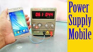 How to use Digital DC Power Supply to turn on mobile phone in Mobile Phone repairing Tutorial#7