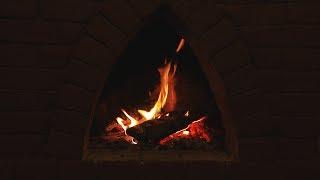 Камин в 4K. Relaxing fireplace. (1 hour)