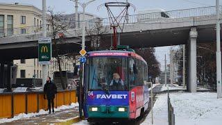 Минский Трамвай. Маршрут №1 - РК "пл. Мясникова" - ДС "Зелёный Луг" | Minsk Tram. Route №1