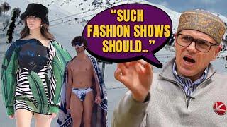 Watch Omar Abdullah's Big Remark On Gulmarg's Fashion Show! | Controversy Over Elle Fashion Show