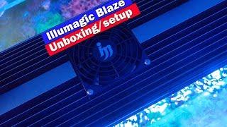 Illumagic Blaze X LED - Unboxing and setup for saltwater aquarium