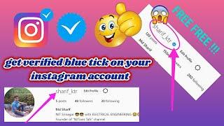 how to get blue tick on instagram 2021 |verified account on instagram free | blue tick| nitians talk