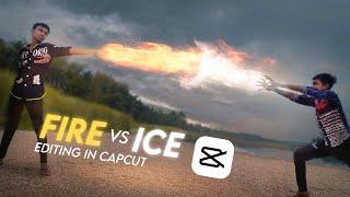 Fire vs Ice fight video editing in capcut in hindi | Mobile VFX | Editing tutorial |