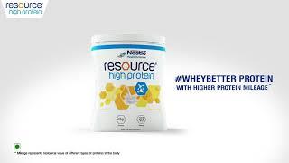 Get Higher Protein Mileage with Nestle RESOURCE HIGH PROTEIN