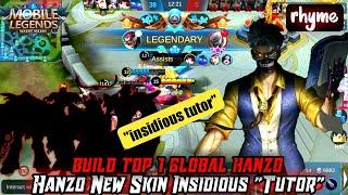 hanzo mlbb new gameplay | Hanzo New Skin Insidious "Tutor".