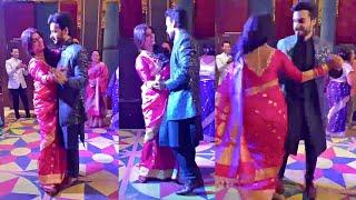 Naagin Actress Sayantani Ghosh Romantic Dance With Husband  Anugrah Tiwari At Wedding Reception