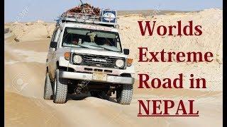 World Most Extreme Road in Nepal 2017-18 | Thriller road | Horrific Road | Feat. JHOL WOL