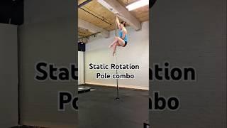 How to do a Static Rotation Pole Dance Combo// #polecombo #poledance #polefitness