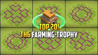 TOP 20! Best Town Hall 6 (TH6) Farming/Trophy/War Base Layout with Copy Link 2023 | Clash of Clans