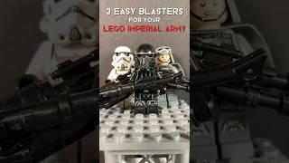 How to Make 3 EASY Blasters for your LEGO Imperial Army! || starly (slowed) #legostarwars
