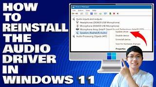 How To Reinstall The Audio Driver in Windows 10/11 [Guide]