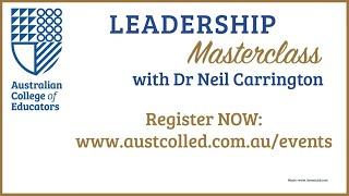 Dr Neil Carrington on the one mistake all leaders make: ACE Leadership Masterclass