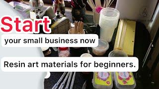 Start your small business now | Resin art materials for beginners | #resinbusiness #resinart