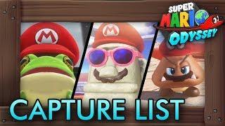 Super Mario Odyssey - Complete Capture List