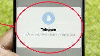 Telegram Unable to send SMS. Please try again later Problem Solve