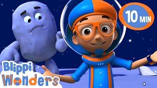 Blippi’s Space Mission: Learning About Gravity!  | Kids Cartoons | Party Playtime!
