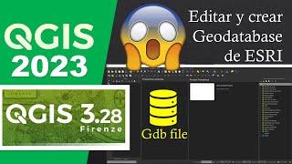 Crear y editar geodatabase en QGIS 2023