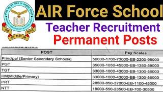 NO FEE, PERMANENT AFS TEACHERS VACANCY 2025 I NTT PRT TGT PGT OTHERS I ALL STATES ALLOWED