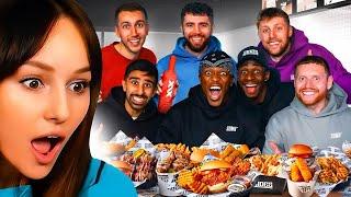 Freya Reacts to SIDEMEN 10 YEAR ANNIVERSARY MUKBANG