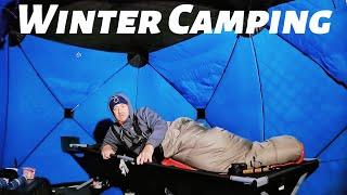 ICE CAMPING VIRGIN Fishing Survival MISSION!