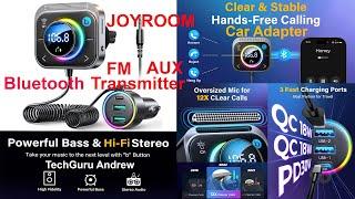 JOYROOM Bluetooth FM Transmitter AUX Car Adapter