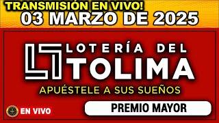 Resultado LOTERIA DEL TOLIMA del LUNES 03 de Marzo 2025