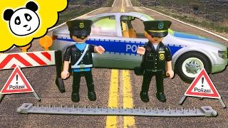 ⭕ PLAYMOBIL POLIZEI - Polizei Straßensperre - Spielzeug auspacken & spielen - Pandido TV