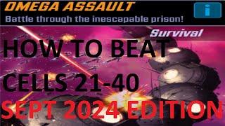 HOW TO BEAT CELLS 21- 40 ON OMEGA ASSAULT/KYLN  - MSF - MARVEL STRIKE FORCE -SEPT 2024 EDITION