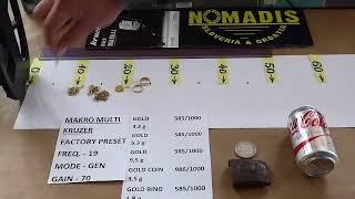 Makro Multi Kruzer Metal Detector Air Test Bench Test