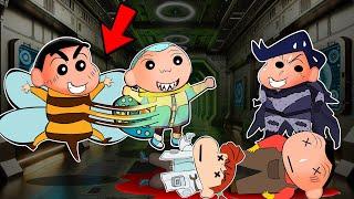 Honey Bee Shinchan Attached With Imposter To Win In Super Sus  | Shinchan Playing Among Us 3D 