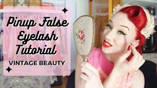 Pinup False Eyelash Tutorial   Vintage Beauty With Miss Lady Lace