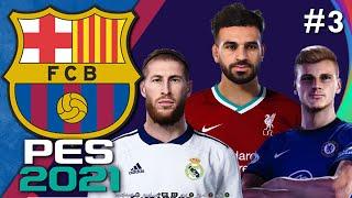 NEW KITS, SIGNING & LOGOS!! UCL Begins!! | PES 2021 Barcelona Master League #3