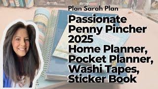 2025 HOME PLANNER | POCKET PLANNER | STICKER BOOK | 14 WASHI TAPES | Passionate Penny Pincher