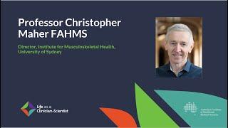 Professor Chris Maher: Making an impact as a clinician-scientist