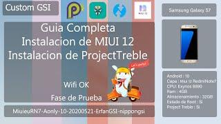 Guia Completa Miui 12 Project Treble - Android 10 - Samsung Galaxy S7/S7E #Test