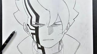 How to draw boruto otsutsuki mode | step-by-step | Easy to draw