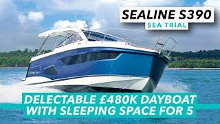 This £480k sportscruiser is a delectable day boat that can sleep 5 | Sealine S390 sea trial | MBY