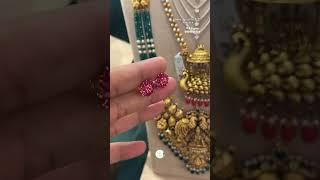 q very beautiful and lightweight gold neck chain with matching earring design starts from 4.5 g